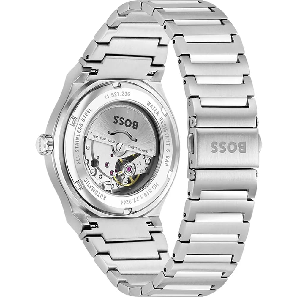 Candor Automatic Silver Dial With Stainless Steel Bracelet Strap Men's Watch