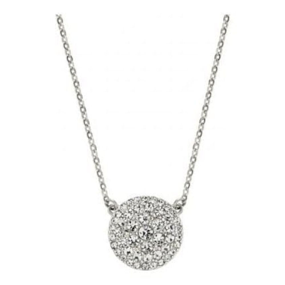 Ladies Stainless Steel Crystalised Pendant Necklace