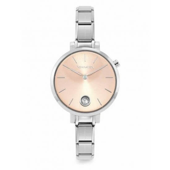 Composable Paris Watch Round with Pink CZ