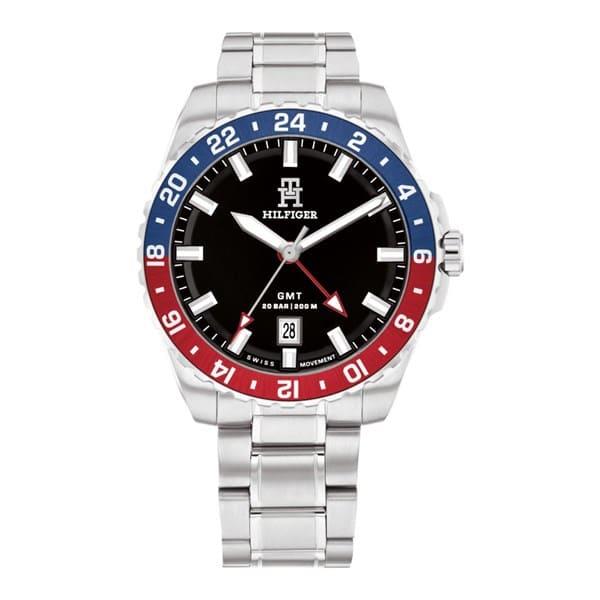 TH85 GMT Black Dial & Stainless Steel Bracelet Gents Watch