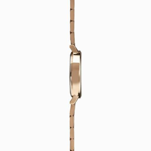 Rose Gold Case With Grey Dial & Rose Gold Tone Bracelet Ladies Watch