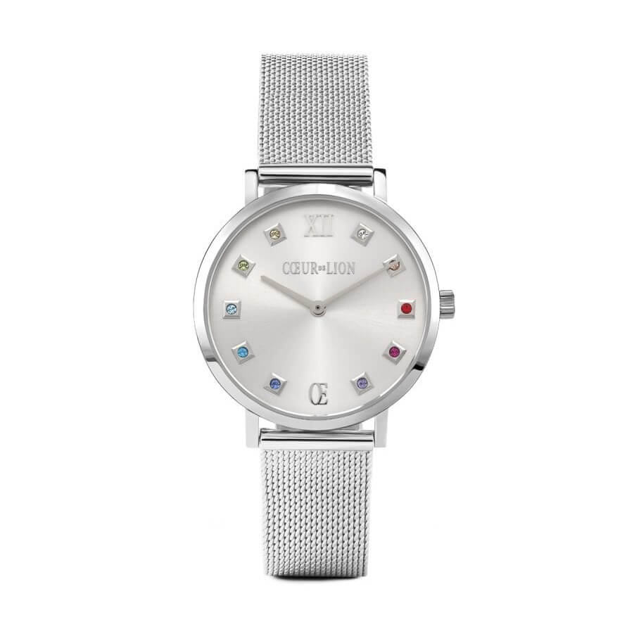 Round Silver Dial SS Milanese Bracelet Ladies Watch