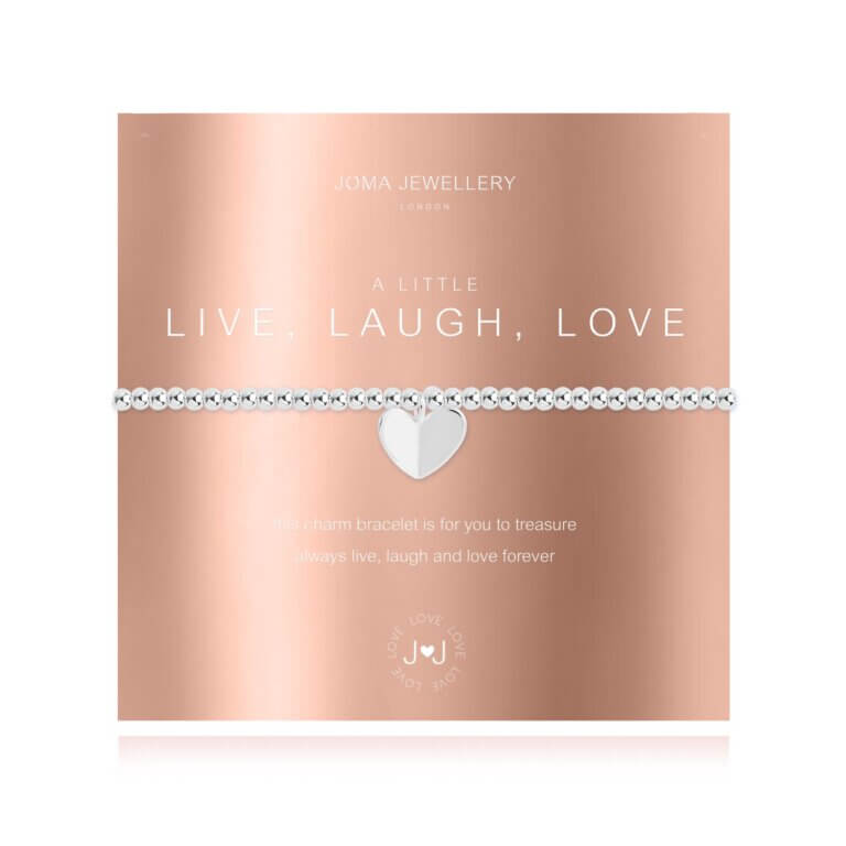A Little | Live Laugh Love | Silver | Bracelet | 17.5cm Stretch