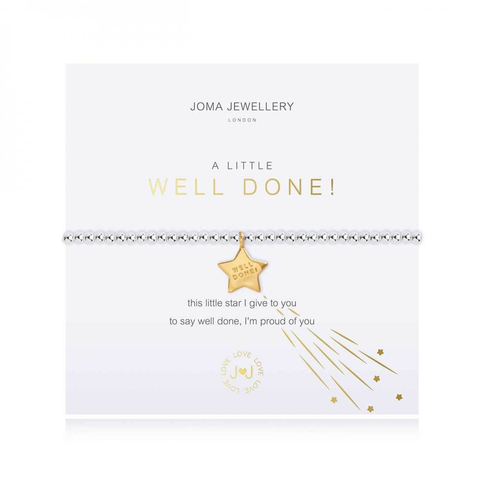A Little | Well Done! | Silver | Bracelet | 17.5cm Stretch