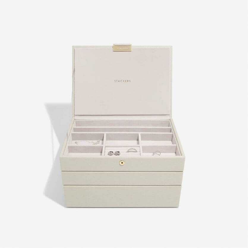 Oatmeal Classic Jewellery Box Set of 3