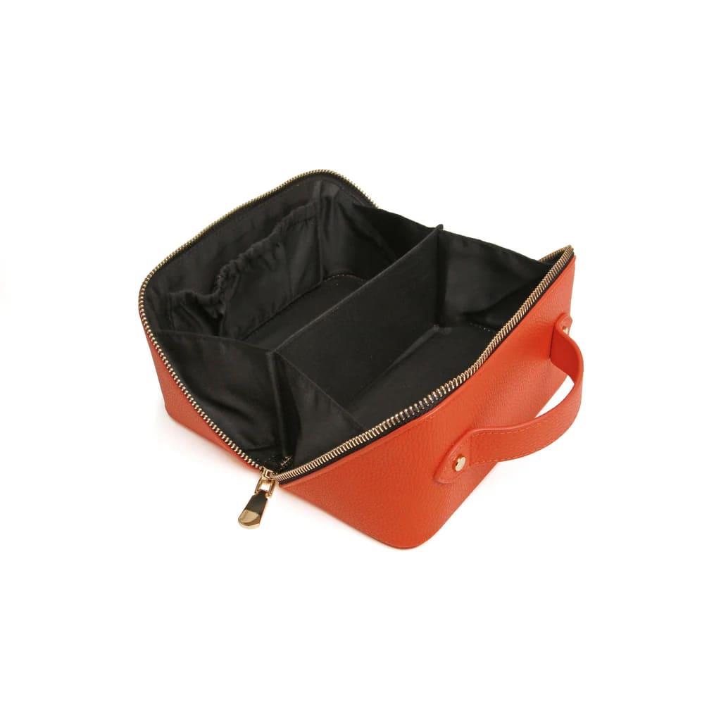 The London Train Case Co.- Orange & Black Train Mini Case