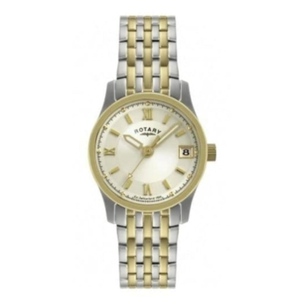 Stainless Steel Ladies Two Tone Date Display Watch
