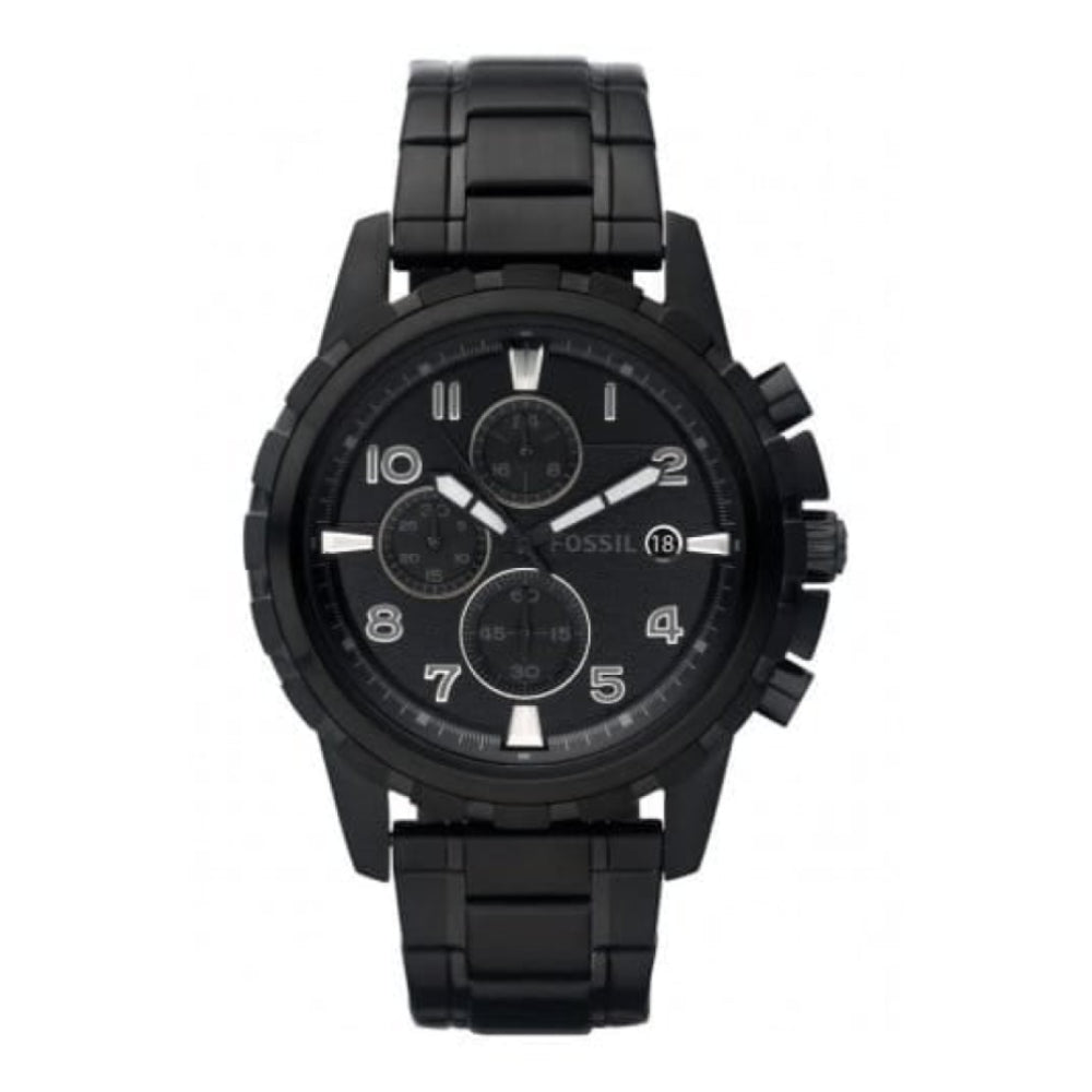 Gents Black Ion Plated Chronograph Watch