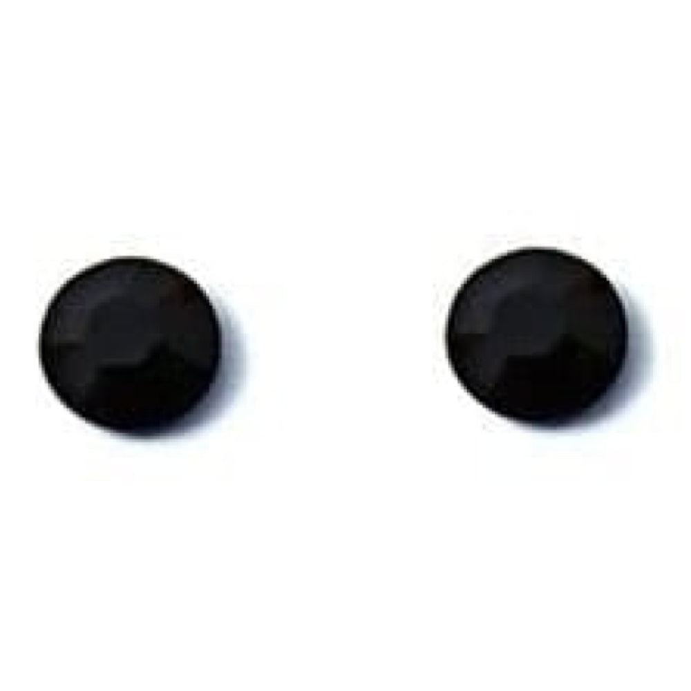 Ladies Circular Black Studded Swarovski Element Earrings