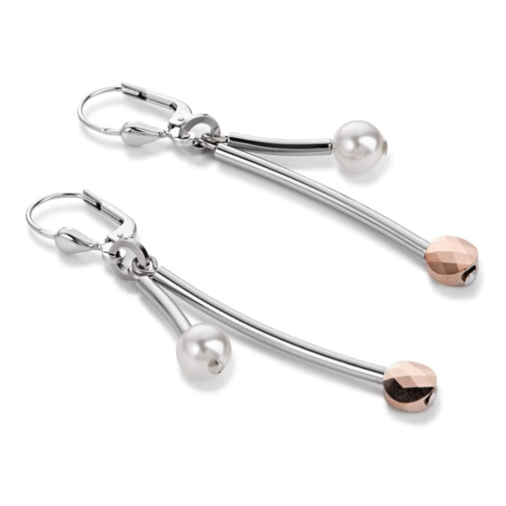 Rose Gold & Pearl Earring