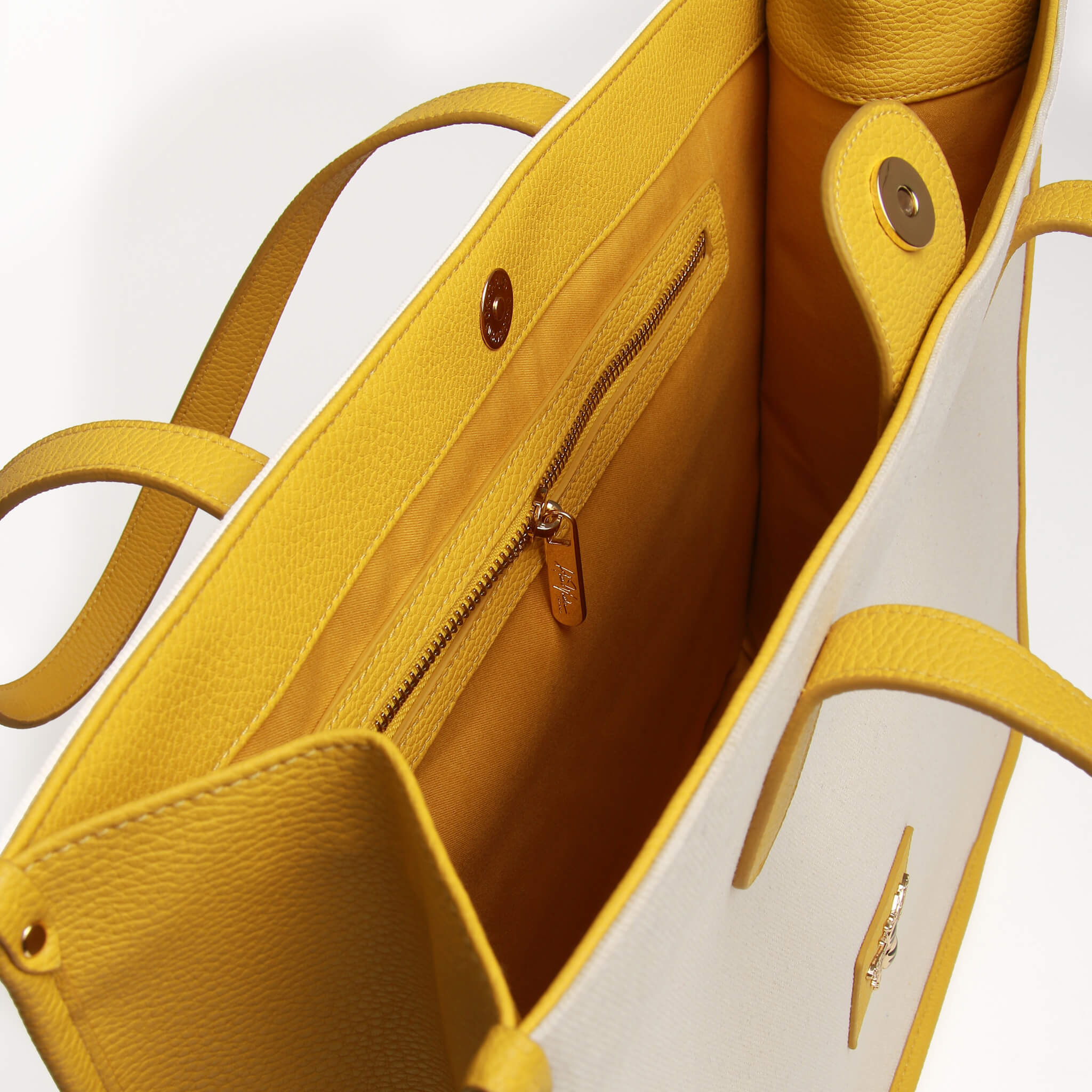 Kingston Canvas Tote In Mustard