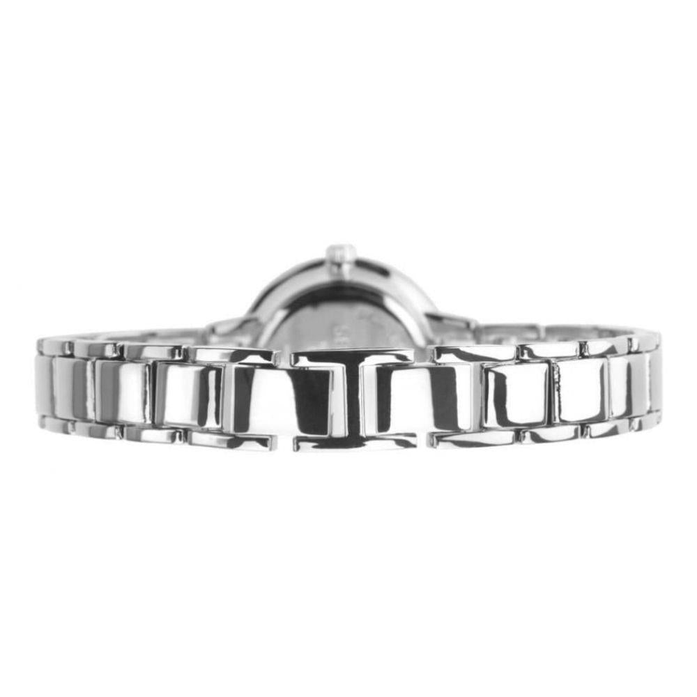 Silver & White Links Bracelet Strap & Stainless Steel Case With White Dial Ladies Watch