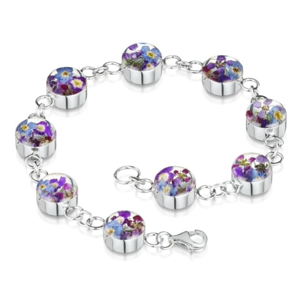 Silver Bracelet - Purple Haze - Round