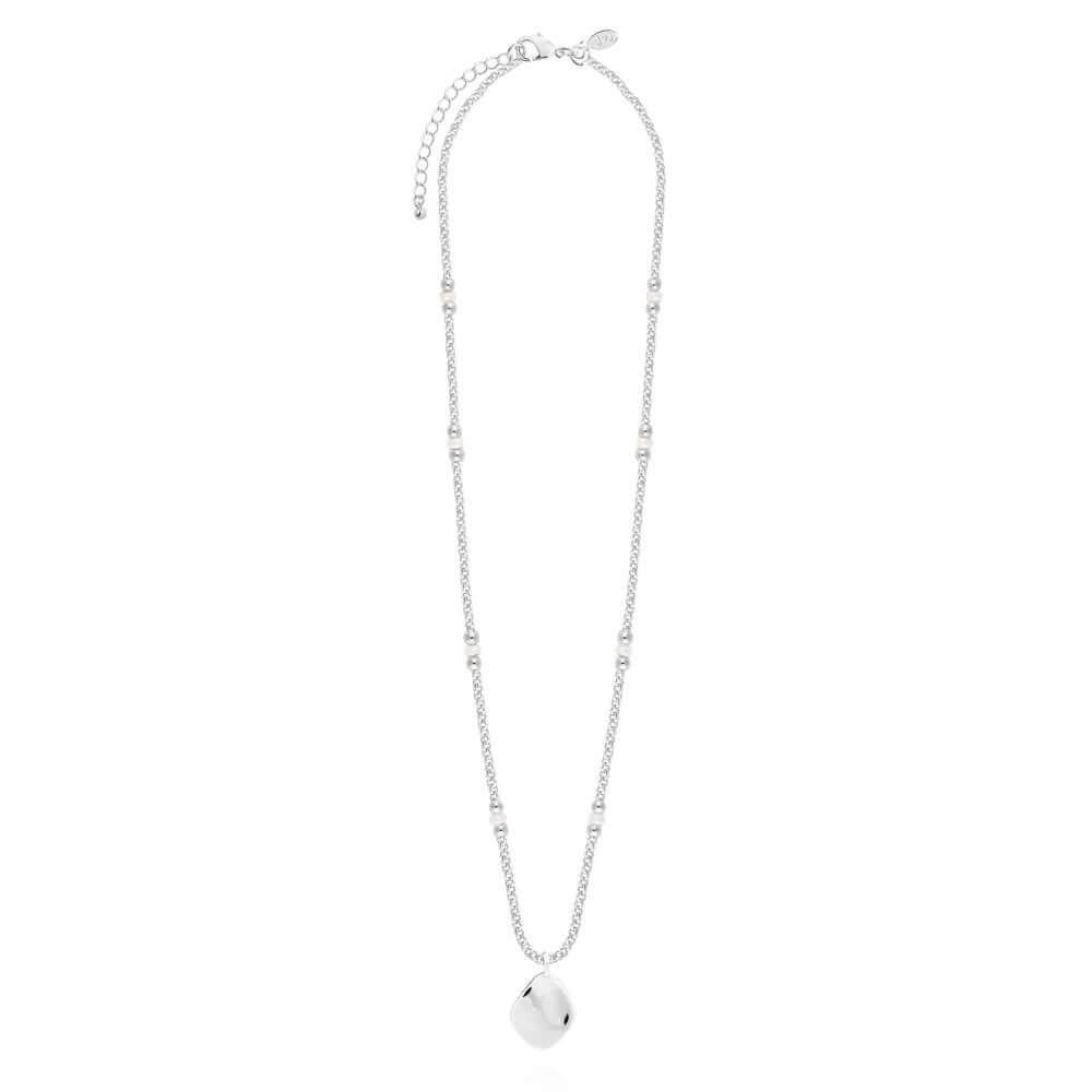 Wellness Gems | Silver | Pearl Necklace | 45cm + 5cm Extender