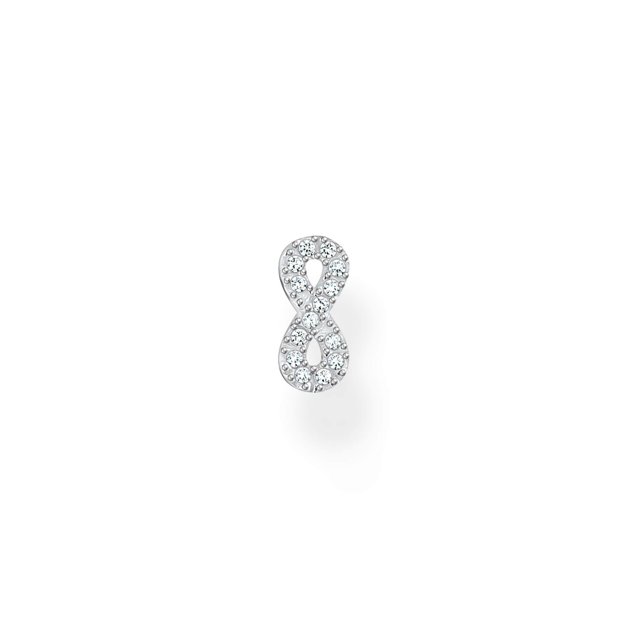 Single Ear Stud Infinity With CZ