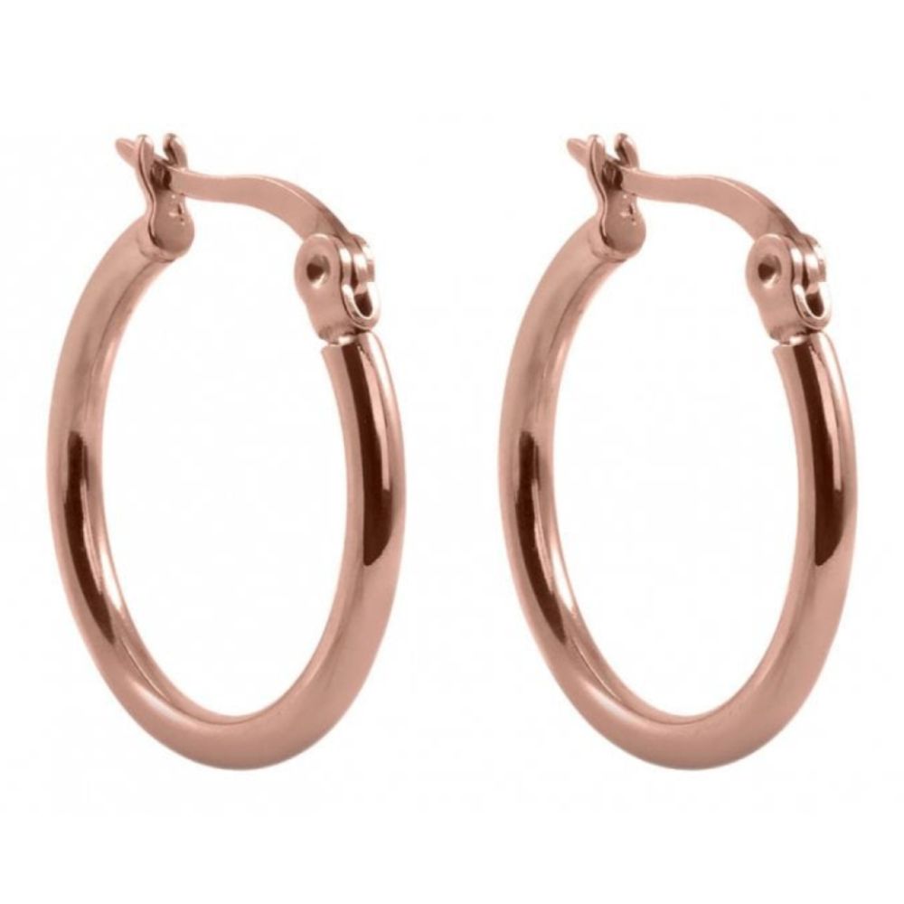 Interchangeable Creole Valentano Earrings 20mm (Rg/P)