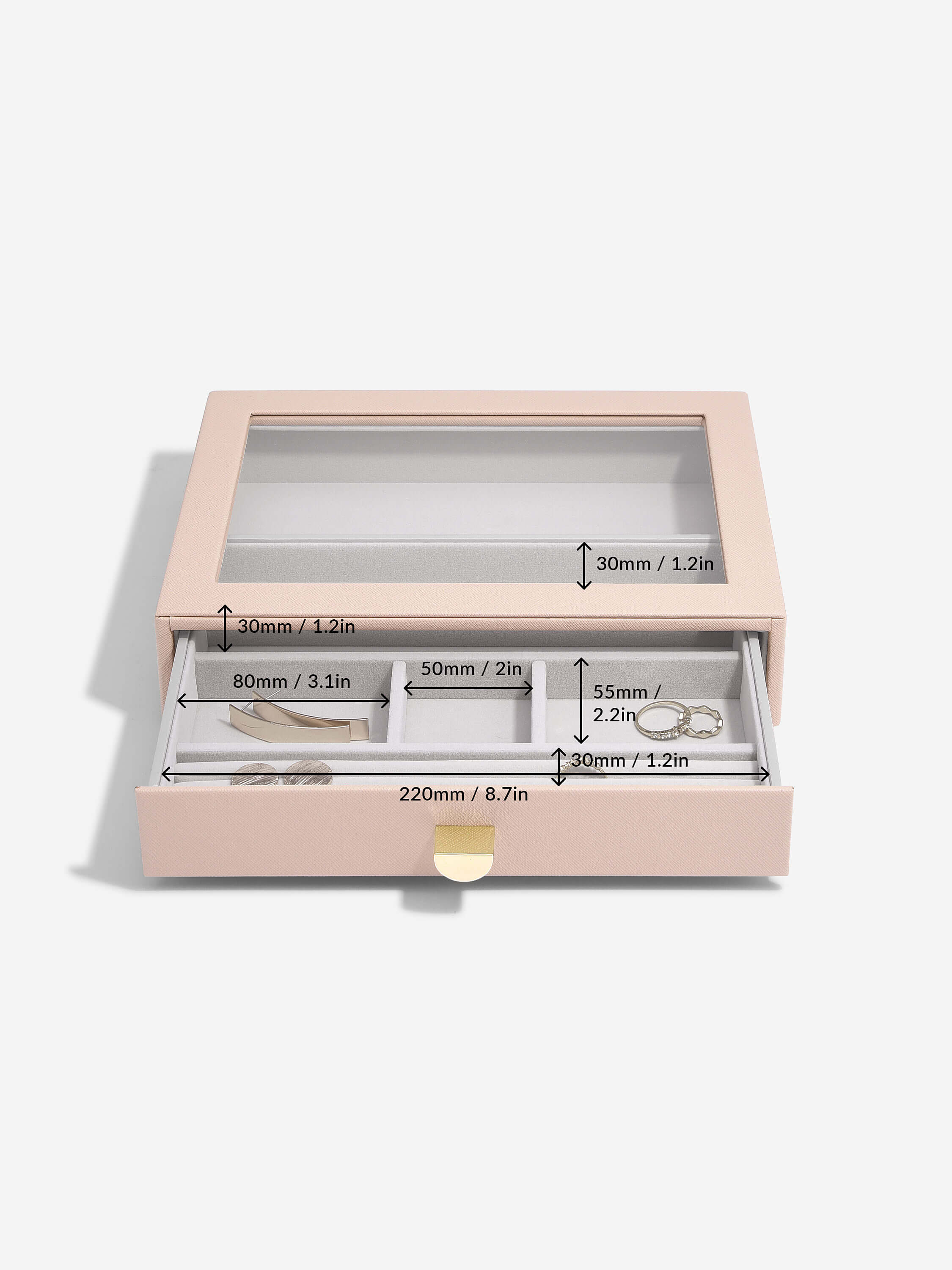 Blush Classic Drawer Set Of 3