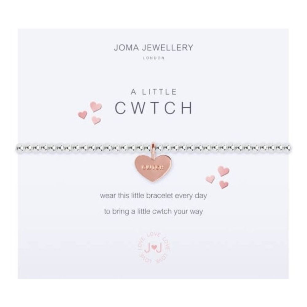 A Little | Cwtch | Silver And Rose Gold | Bracelet | 17.5cm Stretch