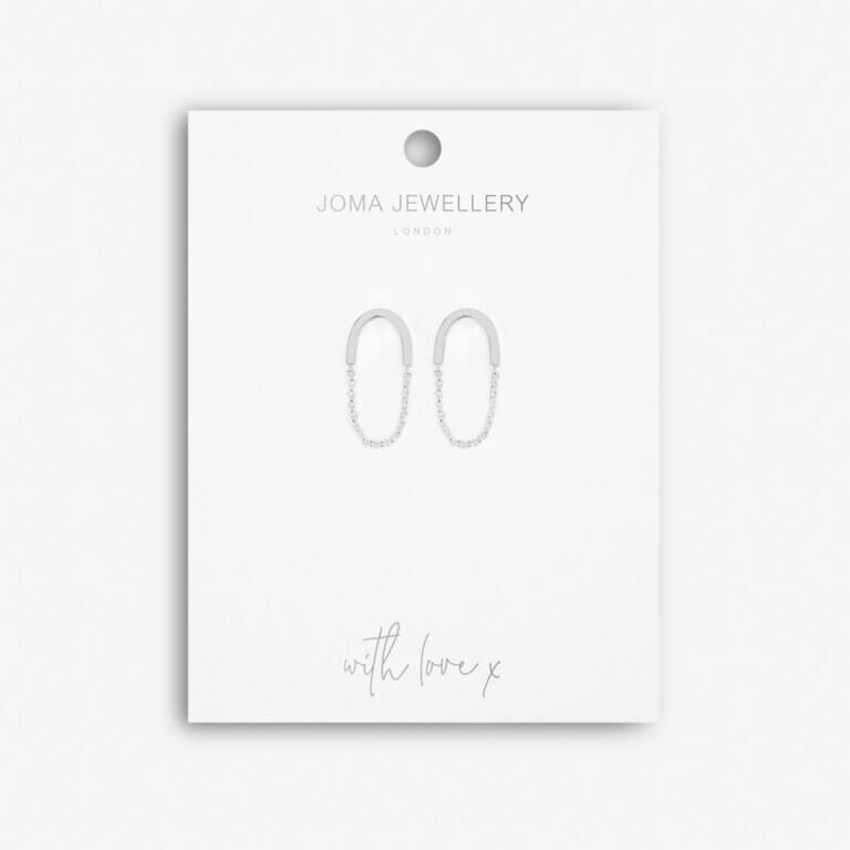 Statement Studs | Silver | Chain | Earrings