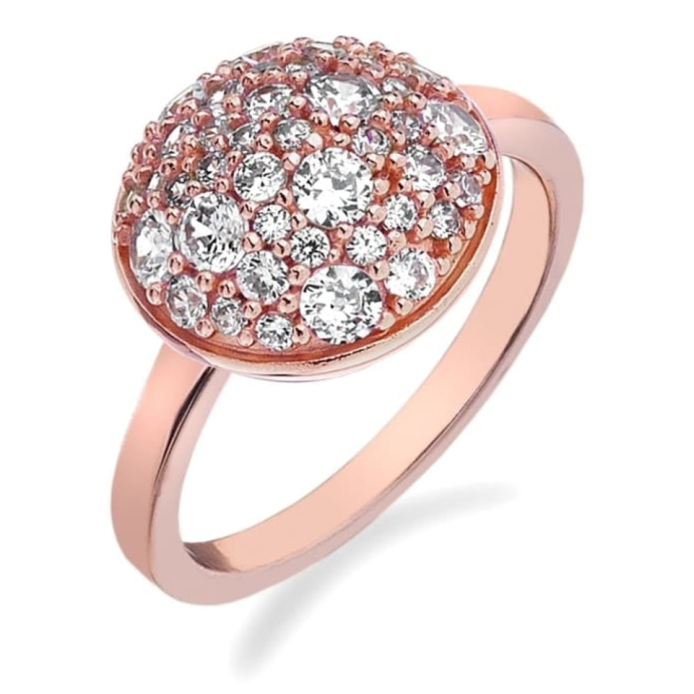 Bouquet Rose Gold Plated Sterling Silver Ring