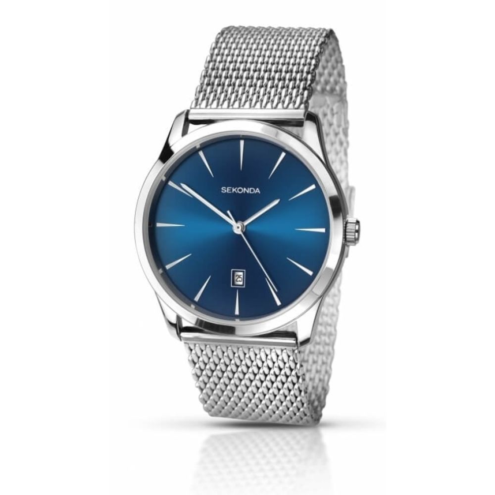 Gents Metal Mesh Strap Watch