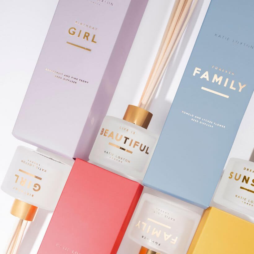 Sentiment Reed Diffuser | Birthday Girl | Grapefruit And Pink Peony