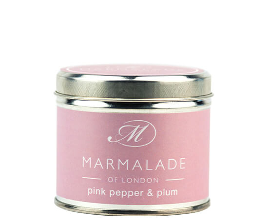 Pink Pepper & Plum Medium Tin Candle