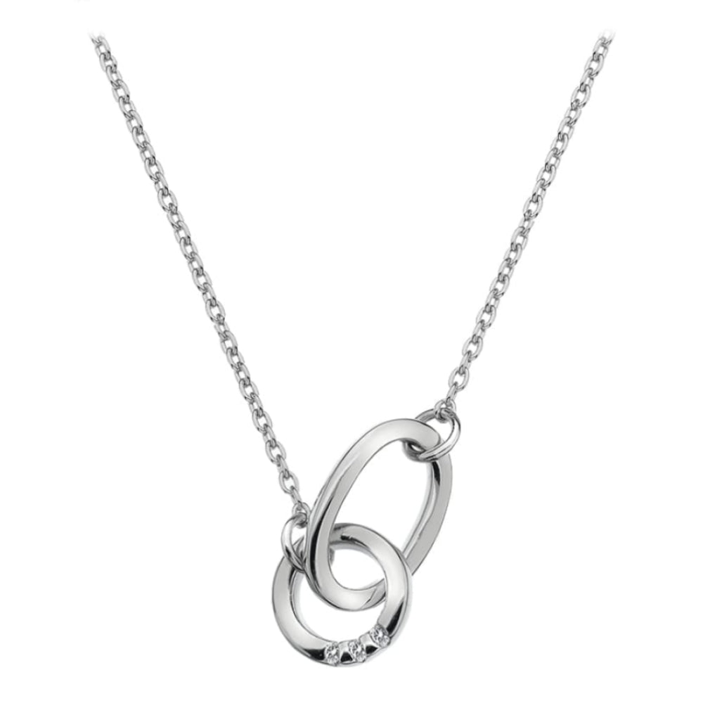Halo Trio of Diamonds Necklace