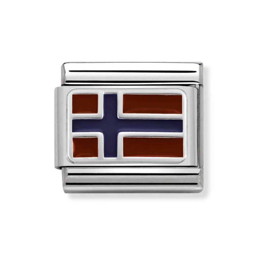 Composable Classic Norway Link In Enamel & 925 Silver