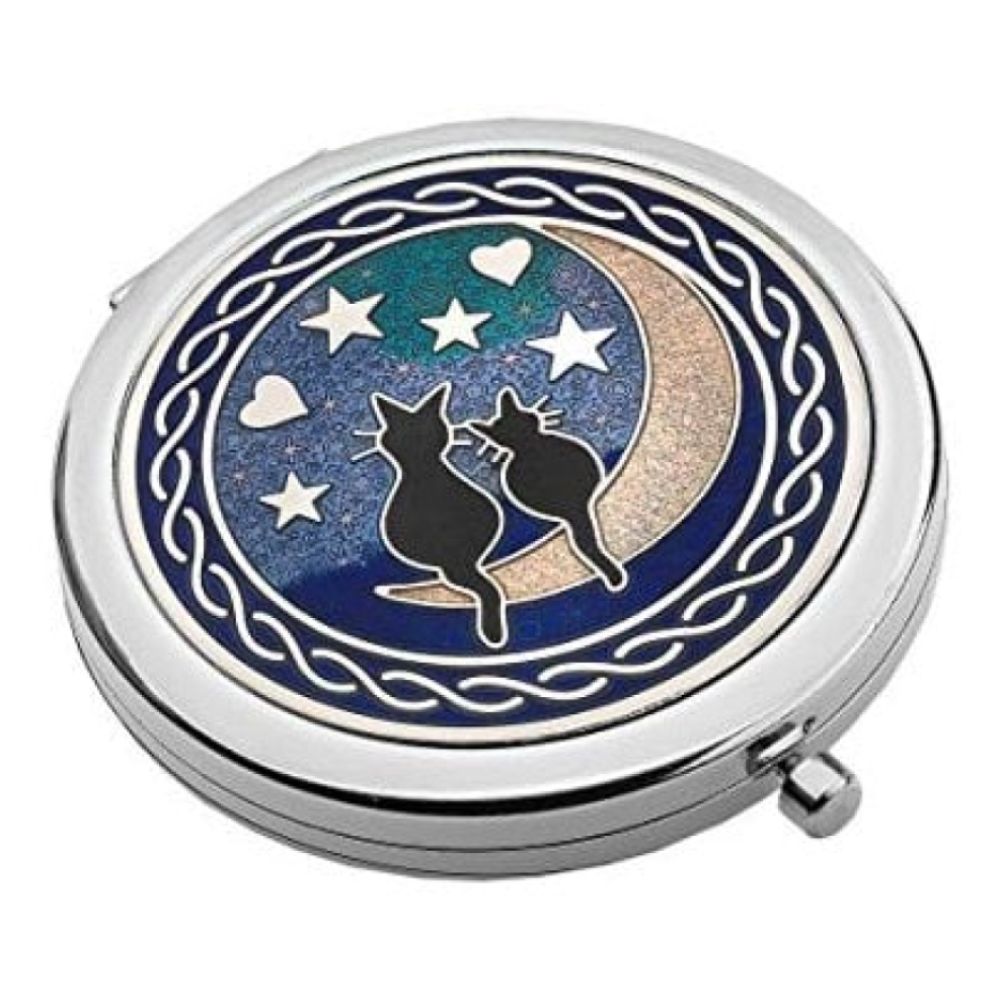 Cats On The Moon Compact Mirror