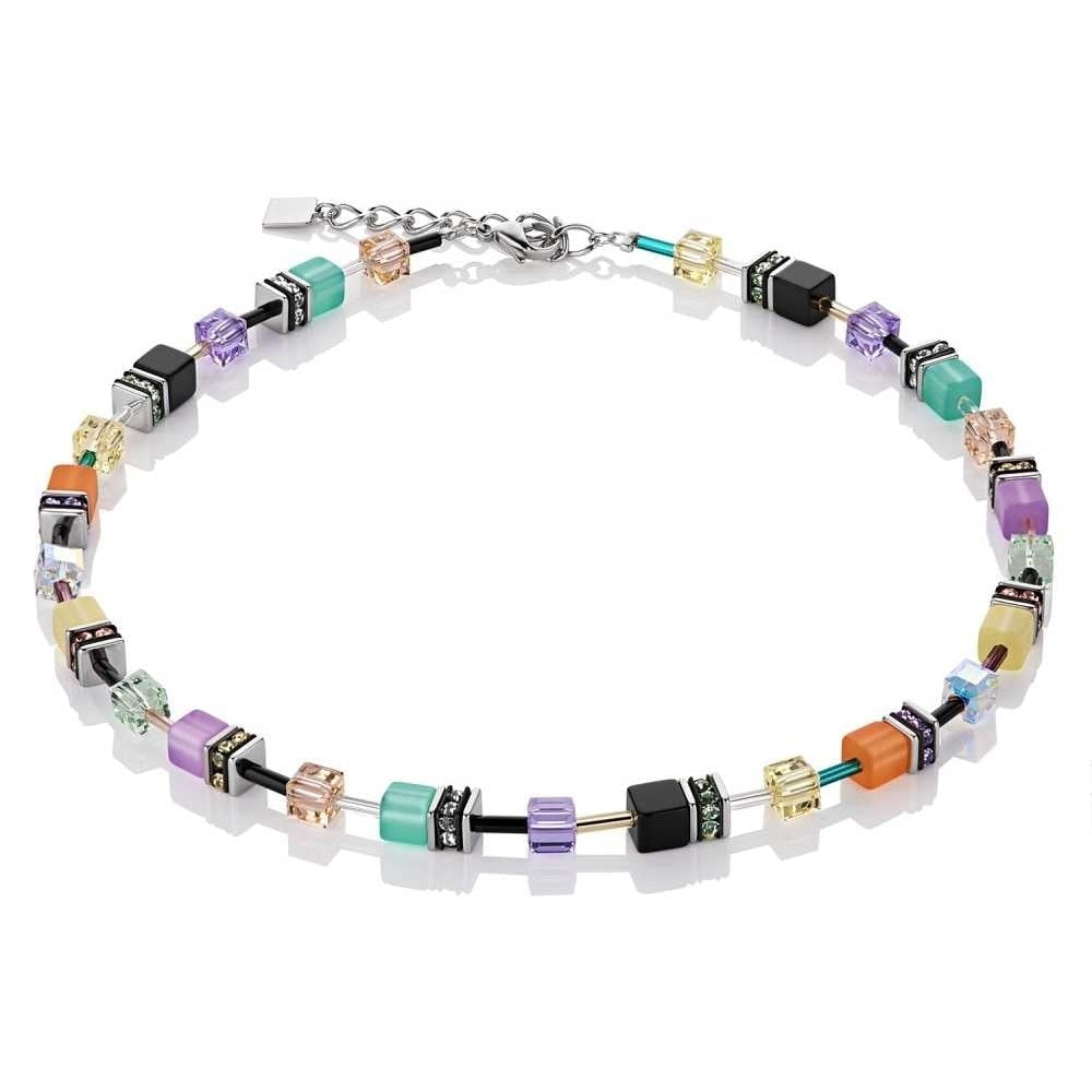 Geo Cube Multicolor Bouquet Necklace