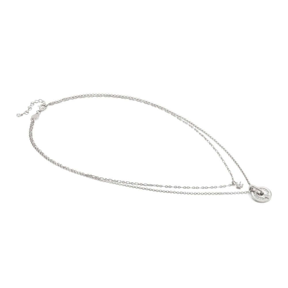 Sentimental Silver & CZ Pave Star Necklace