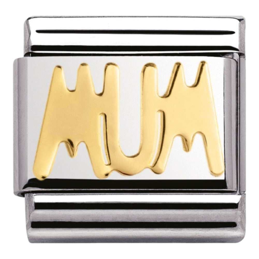 Classic 18ct Gold 'Mum' Link
