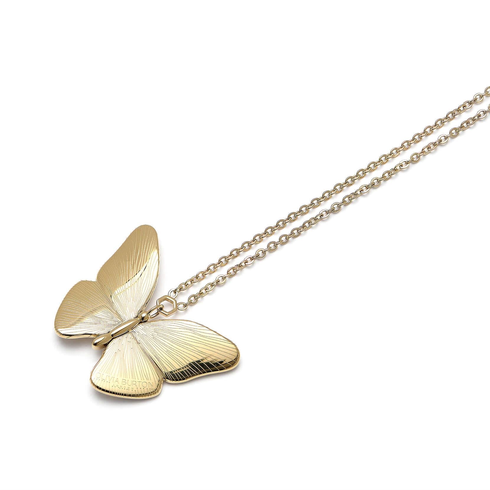 GP Butterfly With Etched Detail Necklace
