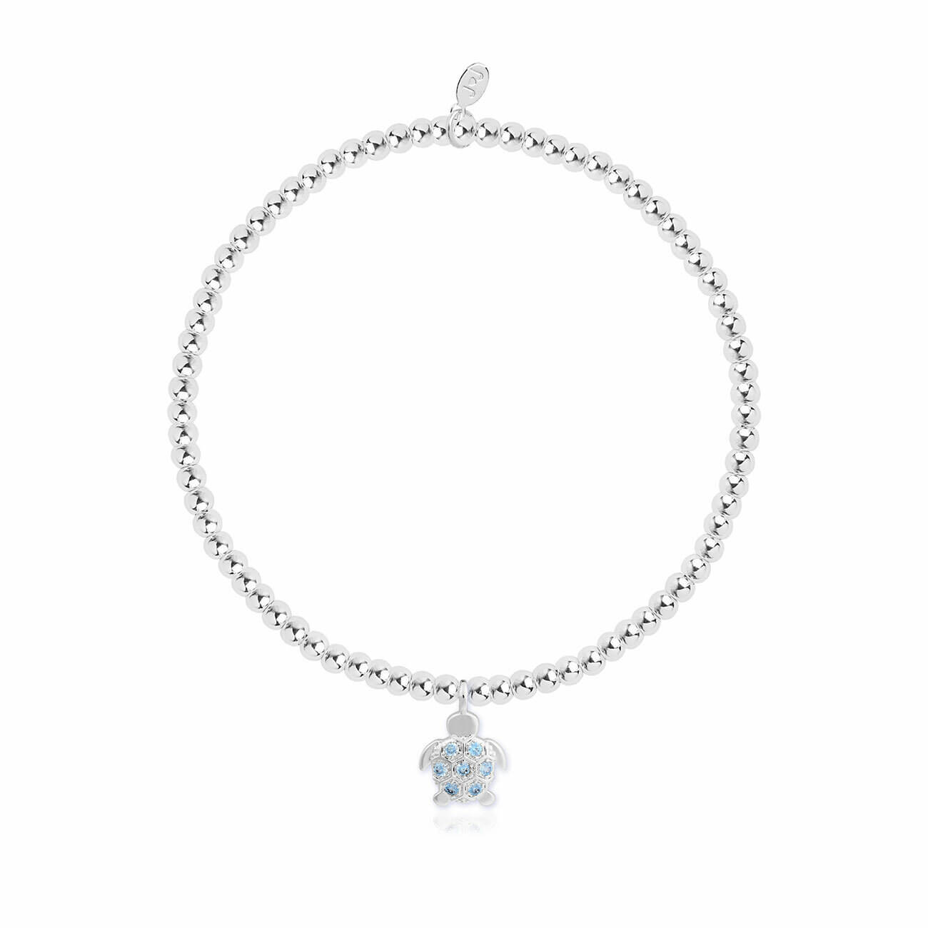 A Little Turtely Awesome Silver Stretch Bracelet 17.5cm