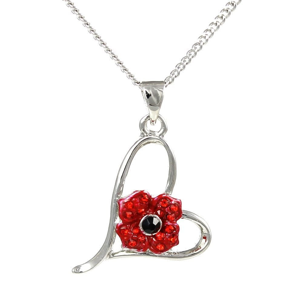 Poppy Heart Pendant