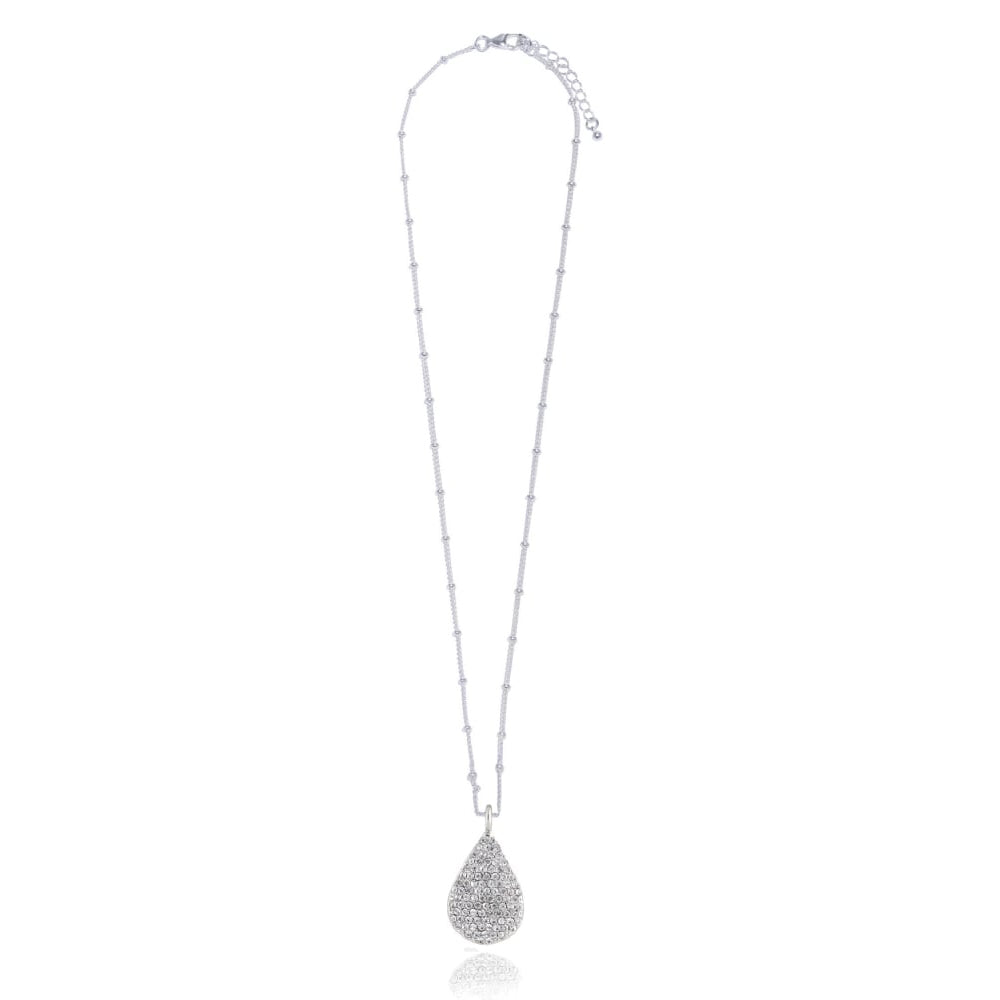 PAVE TEARDROP NECKLACE