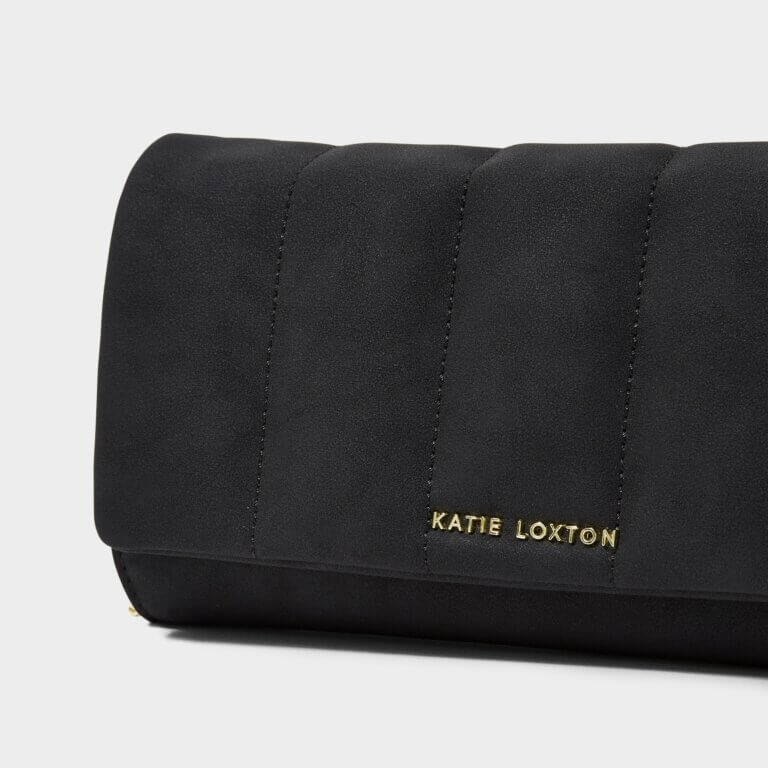 Kayla Quilted Crossbody | Black | 13cm X 23cm X 3cm