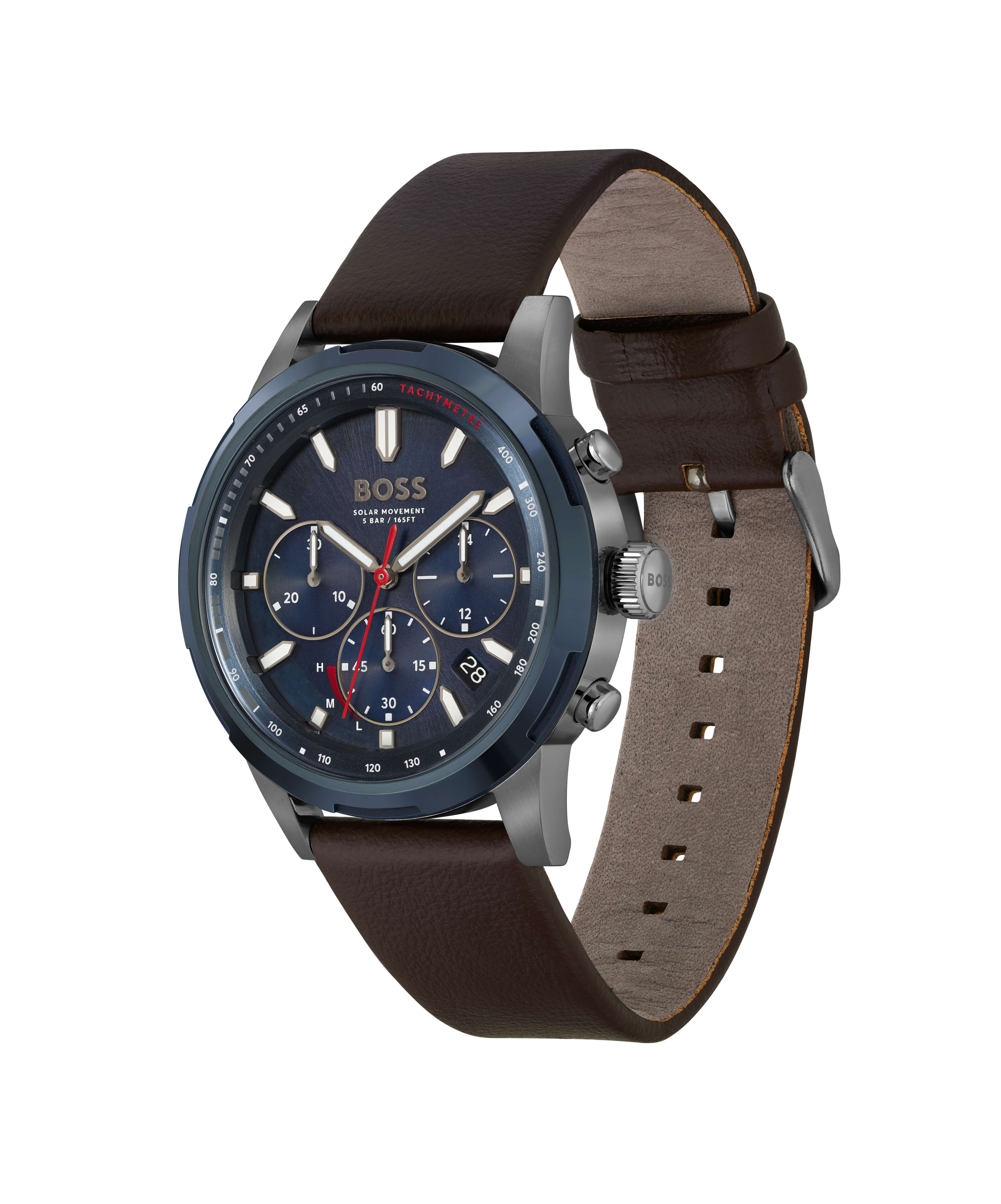 Solgrade Recycled Leather Strap Solar Powered Watch