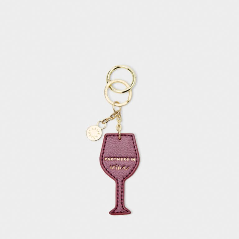 Chain Keyring | Partners In Wine | Plum | Glass