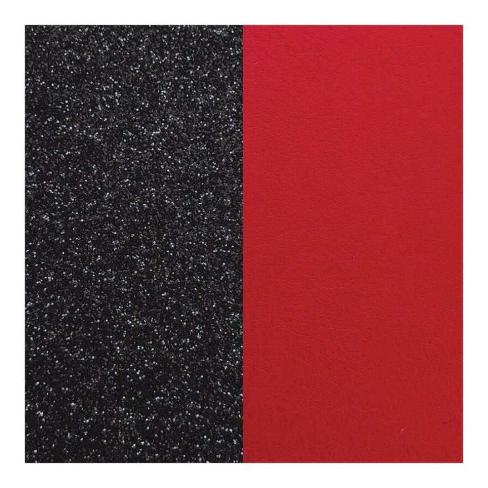 Black Glitter/Red Leather Insert