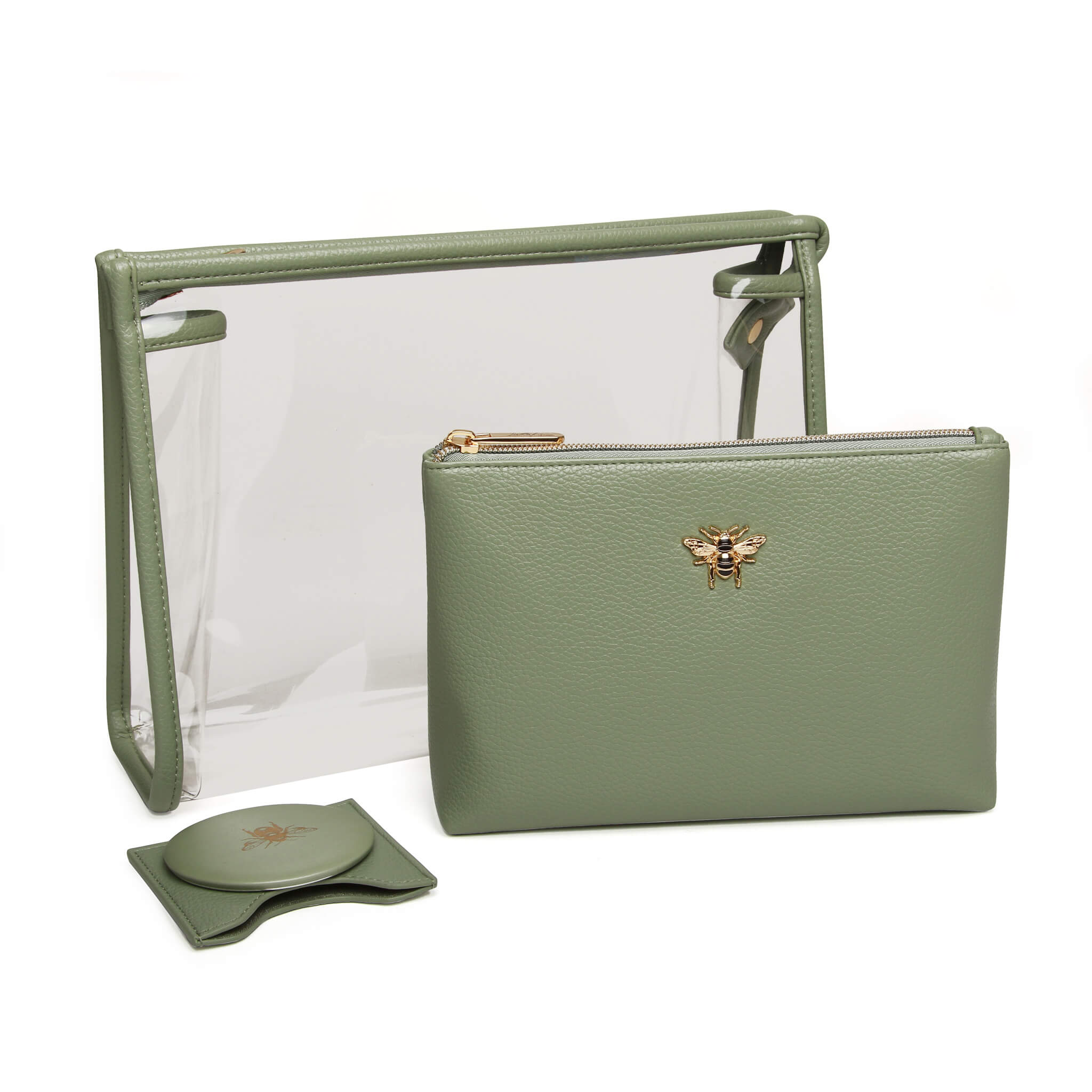3pc Beauty/Makeup Gift In Sage