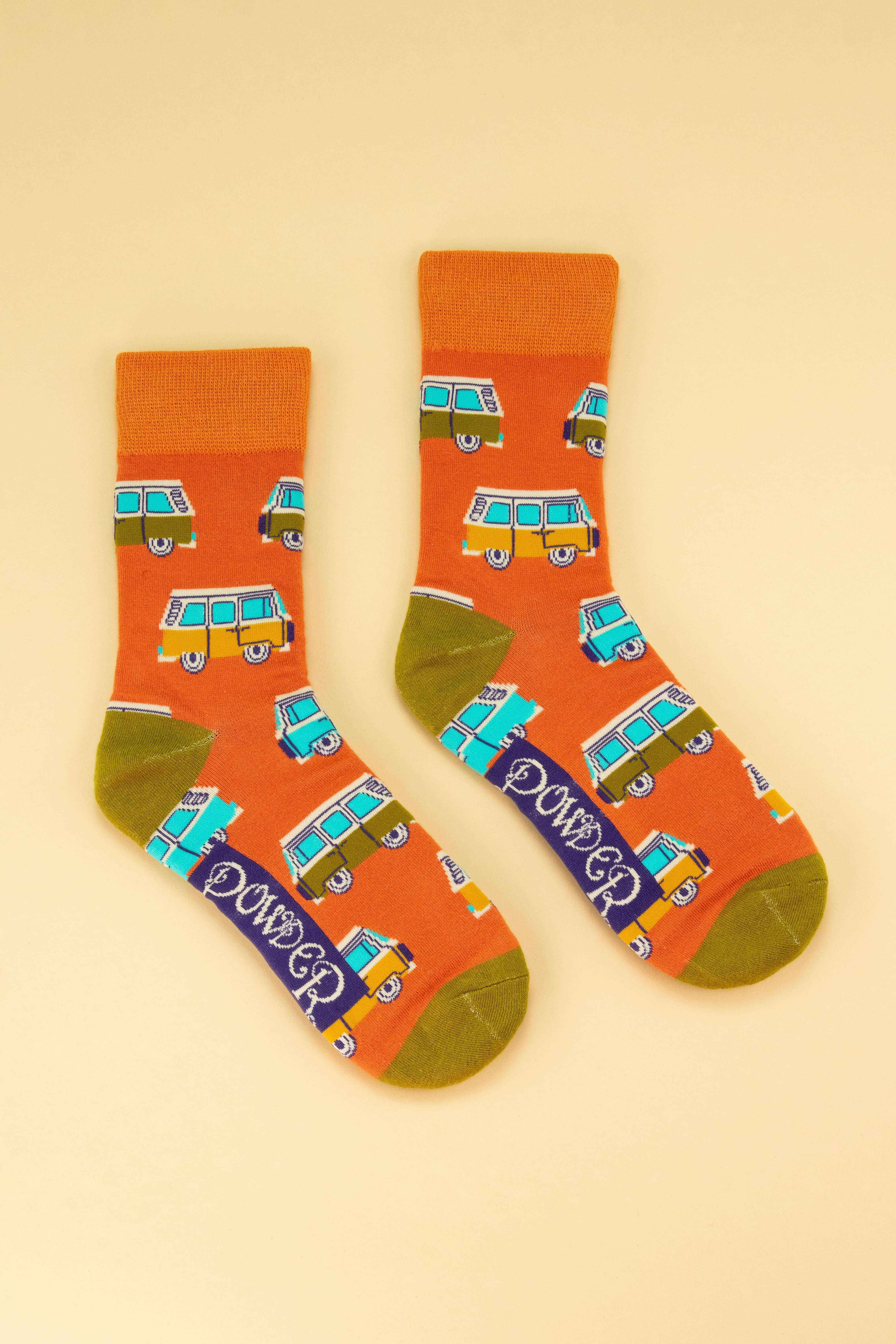 Campervan - Tangerine Men's Socks
