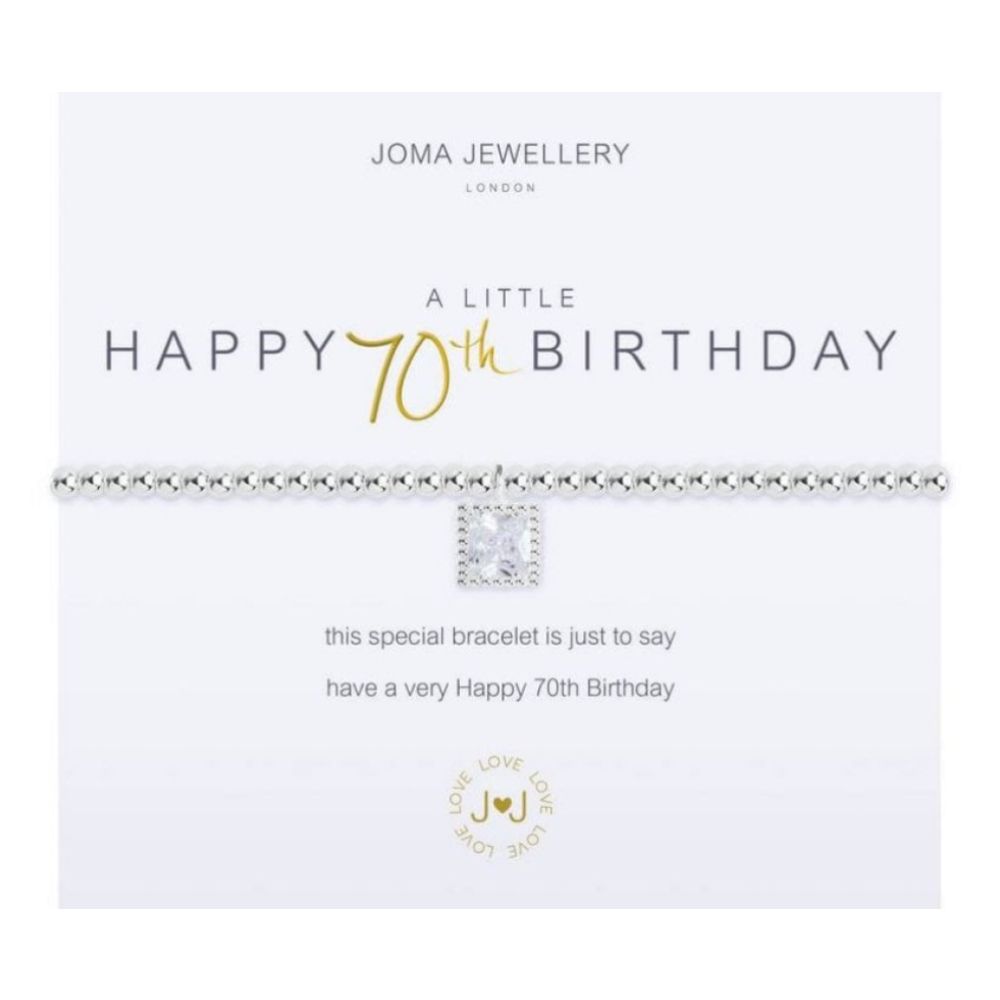 A Little Happy 70th Birthday Bracelet