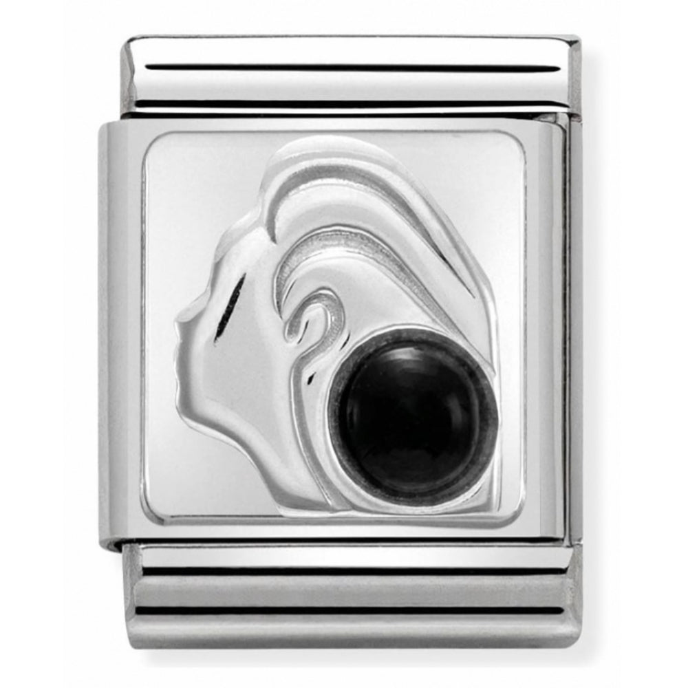 Zodiac Composable Big Stainless Steel, Sterling Silver & Gemstone Virgo Charm