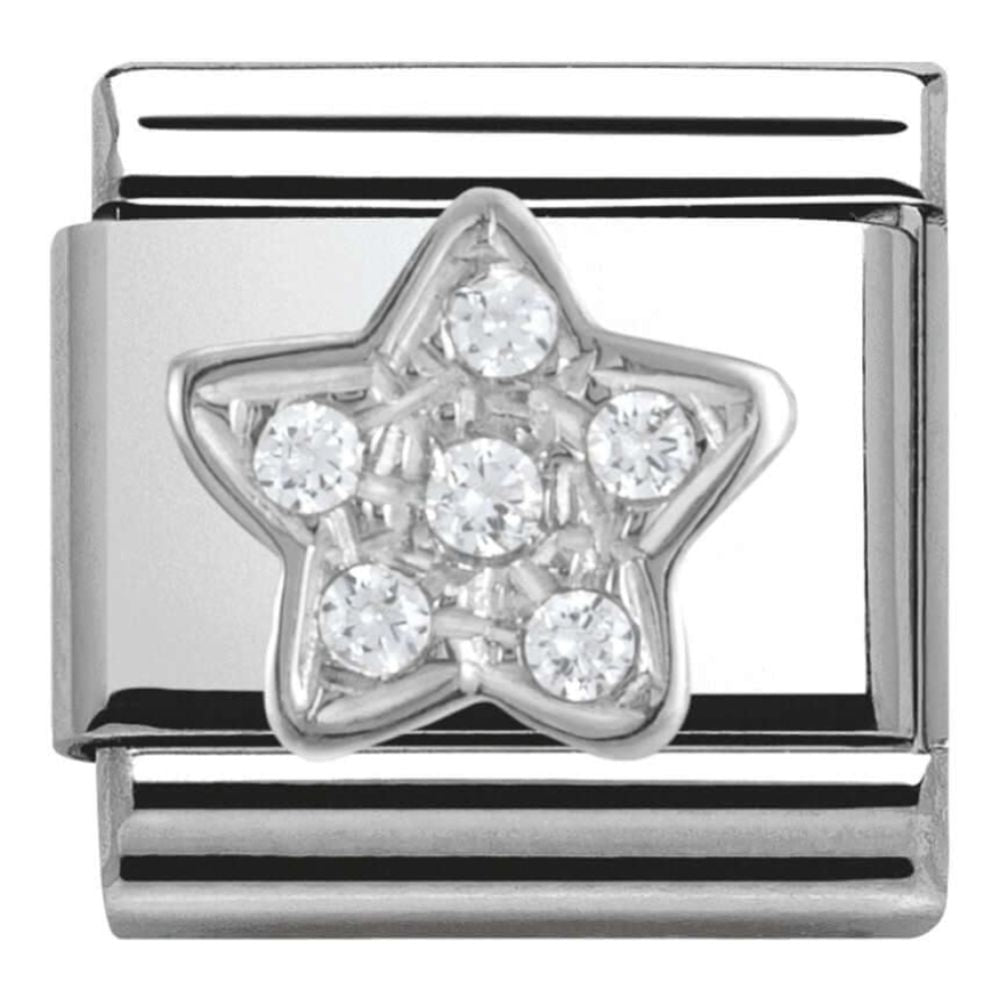 Classic CZ Pave Star link