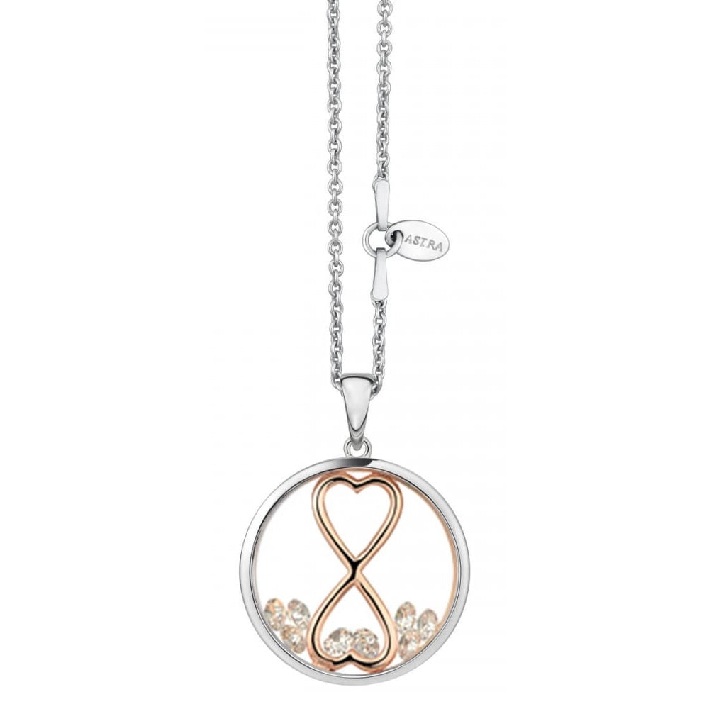 Infinity Heart 20mm Necklace (P4409 ROCZ)
