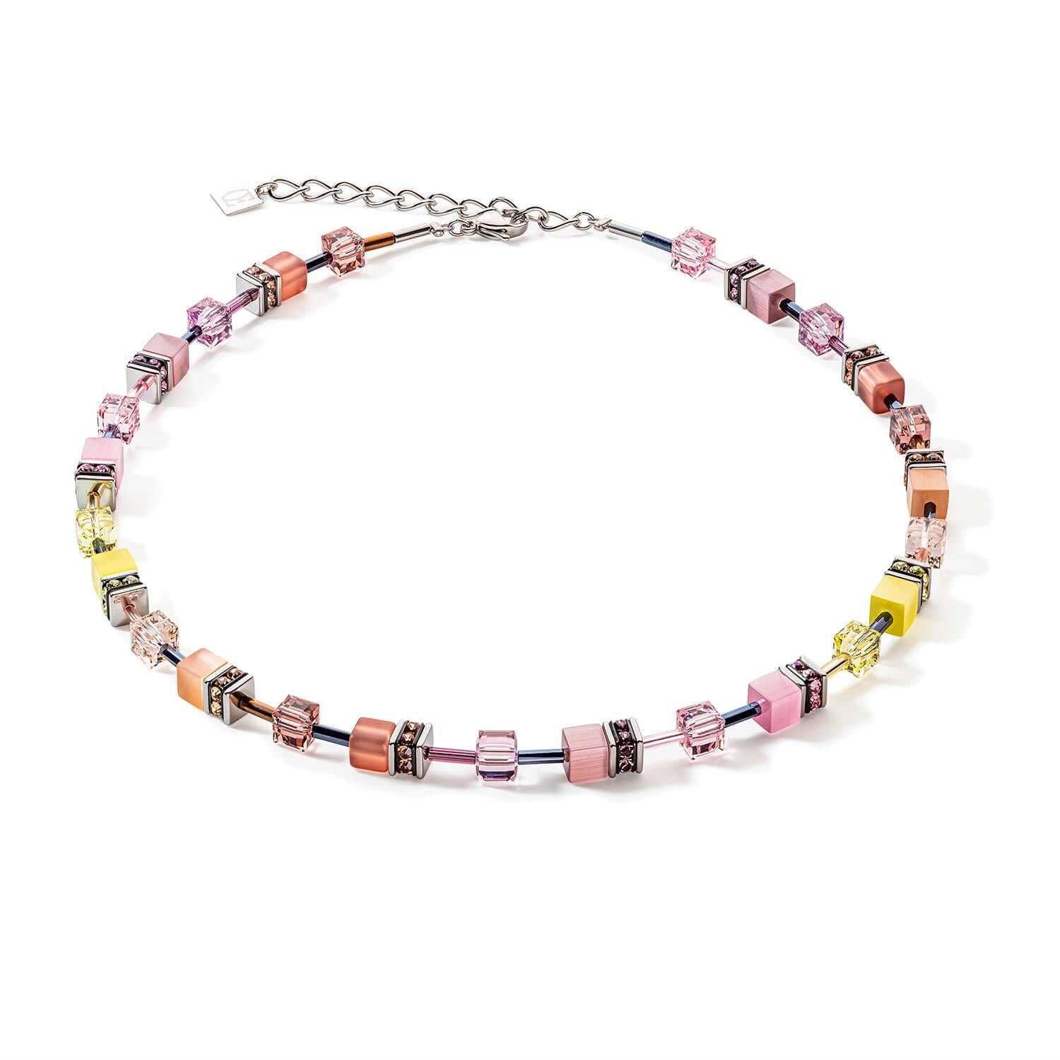 Lilac-Yellow GeoCUBE Iconic Multicolour Necklace