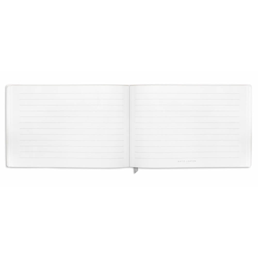 Guest Book/ Note Book - Metallic White