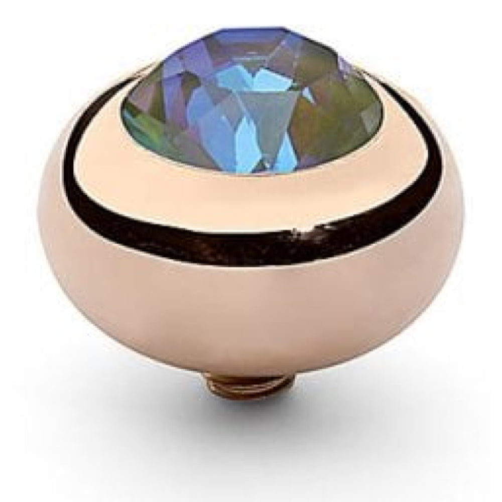 10mm Interchangeable Tondo Army Green Delite Crystal Top in RG